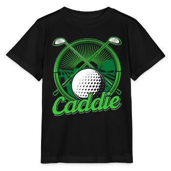 Caddie Golf Golf Golfeur Profession - T-shirt bio MINI CREATOR Stanley/Stella Enfant - noir - Devant - Mikhail (115cm)