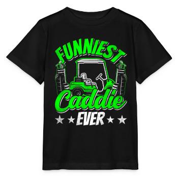The Funniest Caddie Ever Golf Golfing - Stanley/Stella MINI CREATOR Kids’ T-Shirt - black - Front - Mikhail (115cm)