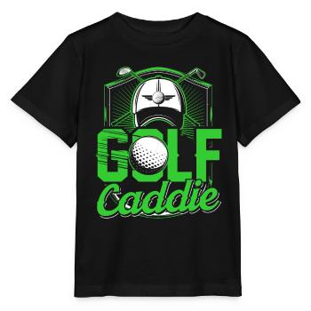 Golf Caddie Profession Golfing Golfer - Stanley/Stella MINI CREATOR Kids’ T-Shirt - black - Front - Mikhail (115cm)