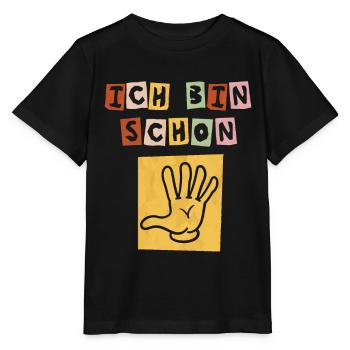 5. Geburtstag 5 Jahre alt Junge Mädchen Hand - Stanley/Stella Kinder T-Shirt MINI CREATOR  - Schwarz - Vorne - Mikhail (115cm)
