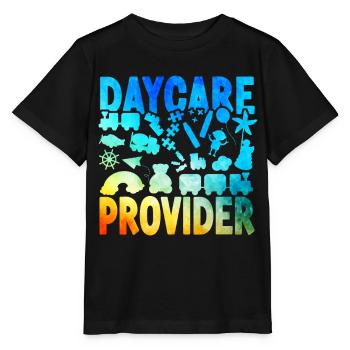 Childcare Daycare Provider Teacher - Stanley/Stella MINI CREATOR Kids’ T-Shirt - black - Front - Mikhail (115cm)