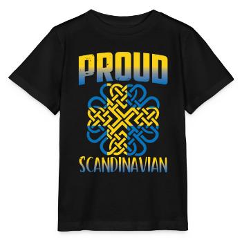 Stolzer Skandinavier Schwede Skandinavien Nordisch - Stanley/Stella Kinder T-Shirt MINI CREATOR  - Schwarz - Vorne - Mikhail (115cm)