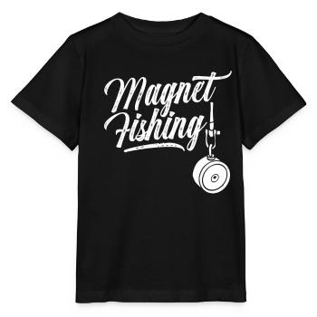 Magnet Fishing Magnetic Fishing Magnetic Fishermen - Stanley/Stella MINI CREATOR Kids’ T-Shirt - black - Front - Mikhail (115cm)