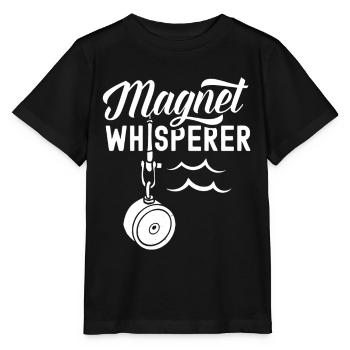 Magnetic Whisperer Magnetic Fishing Magnetic Fisherman - Stanley/Stella MINI CREATOR Kids’ T-Shirt - black - Front - Mikhail (115cm)