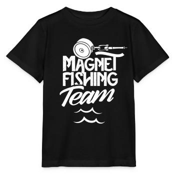Magnetic Fishing Team Magnetic Fisherman Magnet - Stanley/Stella MINI CREATOR Kids’ T-Shirt - black - Front - Mikhail (115cm)