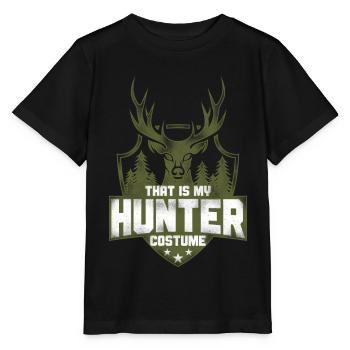 Chasseur de cerfs Buck Halloween - T-shirt bio MINI CREATOR Stanley/Stella Enfant - noir - Devant - Mikhail (115cm)