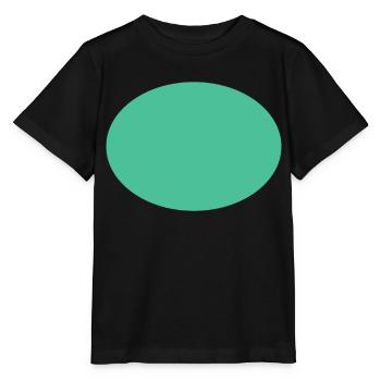 Green Oval Simple Design - Stanley/Stella MINI CREATOR Kids’ T-Shirt - black - Front - Mikhail (115cm)