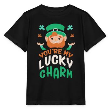 Tu es mon porte-bonheur Irlandais Irlande Irlandais - T-shirt bio MINI CREATOR Stanley/Stella Enfant - noir - Devant - Mikhail (115cm)