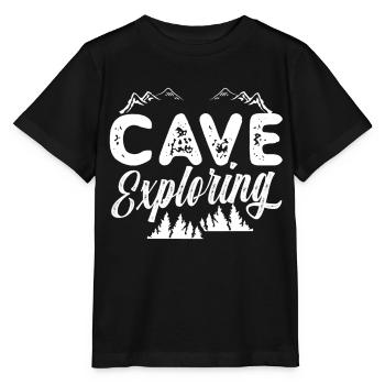 Höhle Erforschen Höhlenwandern Cave Caving - Stanley/Stella Kinder T-Shirt MINI CREATOR  - Schwarz - Vorne - Mikhail (115cm)