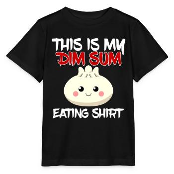 Asian Chinese Food Dim Sum I Gift - Stanley/Stella MINI CREATOR Kids’ T-Shirt - black - Front - Mikhail (115cm)