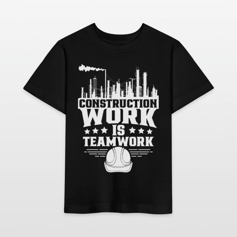 Construction work is teamwork Teamwork Construction site Construction Stanley/Stella MINI CREATOR Kids’ T-Shirt
