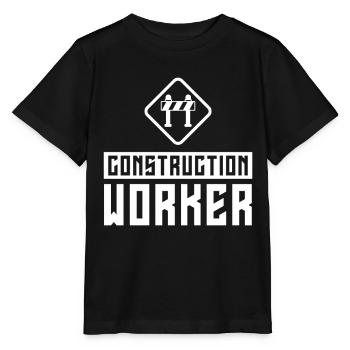 Bauarbeiter Bau Teamwork Baustelle Team - Stanley/Stella Kinder T-Shirt MINI CREATOR  - Schwarz - Vorne - Mikhail (115cm)