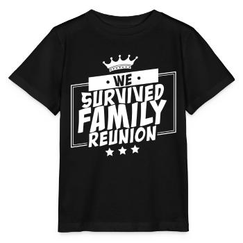 Nous avons survécu au regroupement familial - T-shirt bio MINI CREATOR Stanley/Stella Enfant - noir - Devant - Mikhail (115cm)