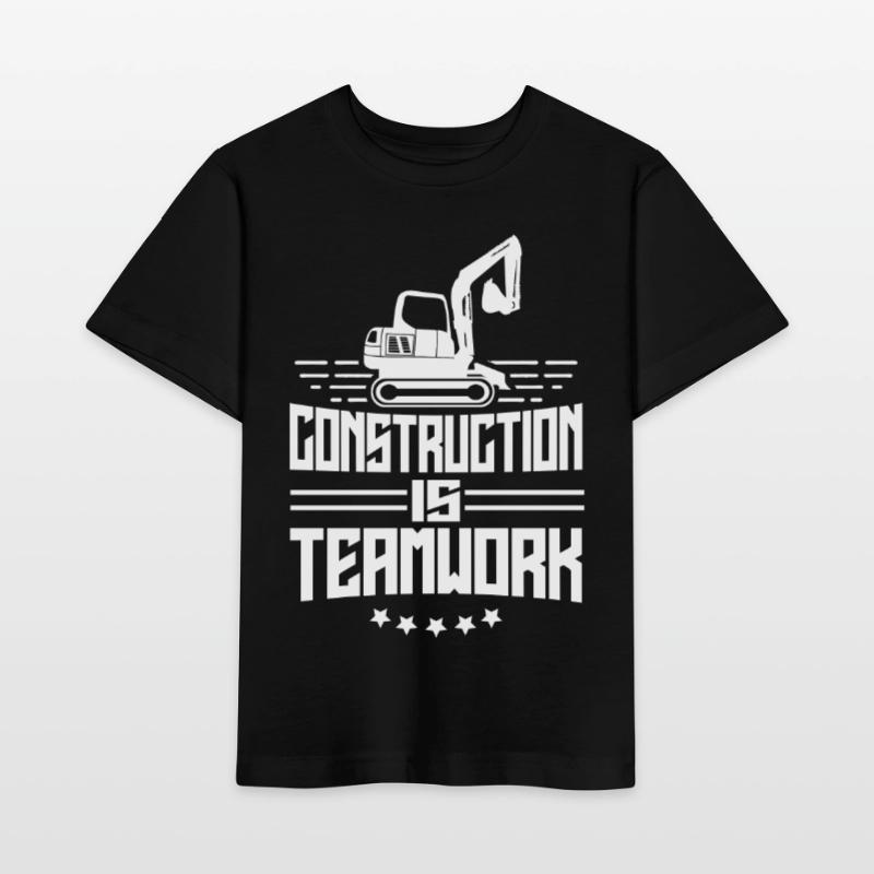 Construction work is teamwork Teamwork Construction Construction site Stanley/Stella MINI CREATOR Kids’ T-Shirt