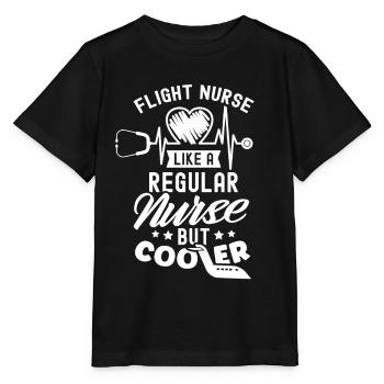 Flight Nurse Flight Doctor Flight Physician Profession - Stanley/Stella MINI CREATOR Kids’ T-Shirt - black - Front - Mikhail (115cm)
