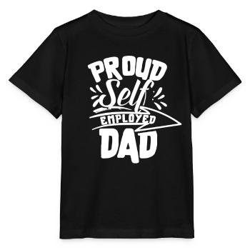 Fier Père travailleur autonome Travailleur autonome - T-shirt bio MINI CREATOR Stanley/Stella Enfant - noir - Devant - Mikhail (115cm)