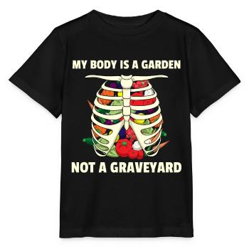 Potager Végétarien Végétalien I Cadeau - T-shirt bio MINI CREATOR Stanley/Stella Enfant - noir - Devant - Mikhail (115cm)