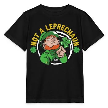 Pas de leprechaun Irlandais St Patrick Leprechaun Irlandais - T-shirt bio MINI CREATOR Stanley/Stella Enfant - noir - Devant - Mikhail (115cm)