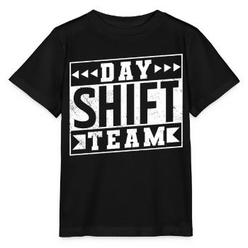 Équipe de jour Travail posté Travail posté Travail posté - T-shirt bio MINI CREATOR Stanley/Stella Enfant - noir - Devant - Mikhail (115cm)