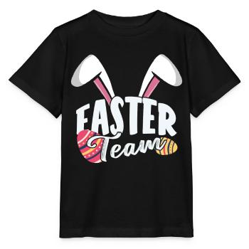 Équipe de Pâques Lapin de Pâques Pâques Pâques Pâques Pâques - T-shirt bio MINI CREATOR Stanley/Stella Enfant - noir - Devant - Mikhail (115cm)