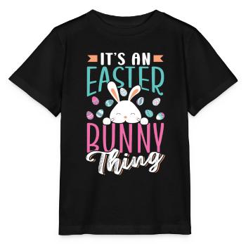 Es Ist Eine Osterhasensache Ostern Osterfest - Stanley/Stella Kinder T-Shirt MINI CREATOR  - Schwarz - Vorne - Mikhail (115cm)