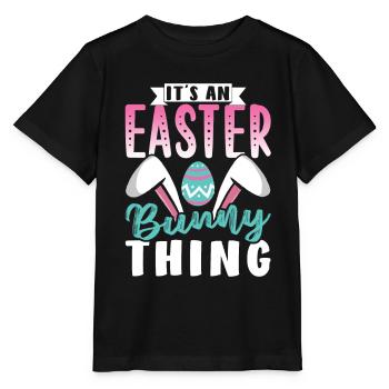 Es Ist Eine Osterhasensache Osterfest Ostern - Stanley/Stella Kinder T-Shirt MINI CREATOR  - Schwarz - Vorne - Mikhail (115cm)