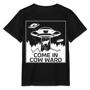 Alien Tshirt UFO Alien Children Mars Gentlemen - Stanley/Stella MINI CREATOR Kids’ T-Shirt - black - Front - Mikhail (115cm)