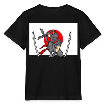 Ninja - T-shirt bio MINI CREATOR Stanley/Stella Enfant - noir - Devant - Mikhail (115cm)