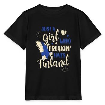Finland - Stanley/Stella MINI CREATOR Kids’ T-Shirt - black - Front - Mikhail (115cm)
