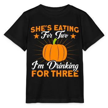 Pregnancy Announcement Baby Announcement - Stanley/Stella MINI CREATOR Kids’ T-Shirt - black - Front - Mikhail (115cm)