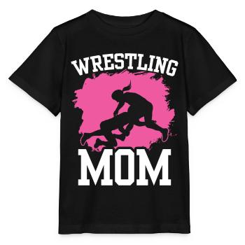 Wrestling Mama Ringer Wrestler Ringen Ringkampf - Stanley/Stella MINI CREATOR Kids’ T-Shirt - black - Front - Mikhail (115cm)