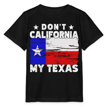 Californie Texas Texans Texan Pride Dictons - T-shirt bio MINI CREATOR Stanley/Stella Enfant - noir - Devant - Mikhail (115cm)