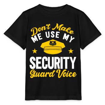 Ma voix de sécurité - T-shirt bio MINI CREATOR Stanley/Stella Enfant - noir - Devant - Mikhail (115cm)