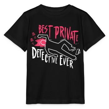 Der Beste Privatdetektiv Aller Zeiten Privat - Stanley/Stella Kinder T-Shirt MINI CREATOR  - Schwarz - Vorne - Mikhail (115cm)