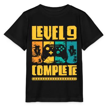 Niveau 9 Complet Anniversaire Gamer Né en 2013 - T-shirt bio MINI CREATOR Stanley/Stella Enfant - noir - Devant - Mikhail (115cm)