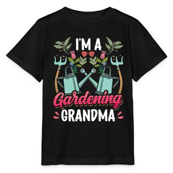 Je suis une grand-mère jardinière grand-mère grand-mère - T-shirt bio MINI CREATOR Stanley/Stella Enfant - noir - Devant - Mikhail (115cm)