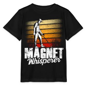 Magnetic Whisperer Magnetic Fishing Magnetic Fisherman - Stanley/Stella MINI CREATOR Kids’ T-Shirt - black - Front - Mikhail (115cm)