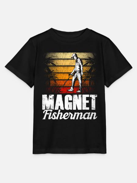 Magnetfischer Magnet Magnetfischen - Stanley/Stella Kinder T-Shirt MINI CREATOR - Schwarz