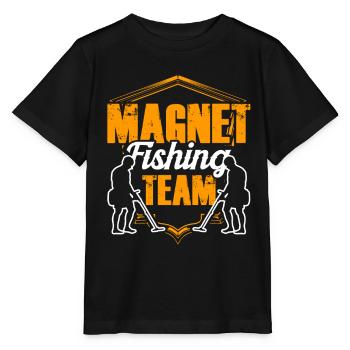 Magnet Fishing Team Magnetic Fishing Magnetic Fisherman - Stanley/Stella MINI CREATOR Kids’ T-Shirt - black - Front - Mikhail (115cm)
