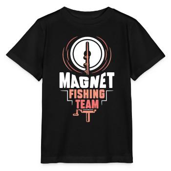 Magnet Fishing Team Magnetic Fishing Magnetic Fisherman - Stanley/Stella MINI CREATOR Kids’ T-Shirt - black - Front - Mikhail (115cm)