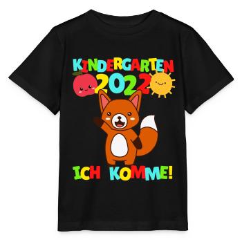 Kindergarten I'm coming Fuchs Kindergarten Child 2022 - Stanley/Stella MINI CREATOR Kids’ T-Shirt - black - Front - Mikhail (115cm)