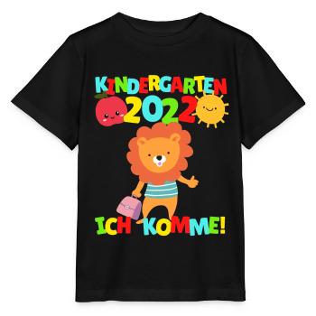 Kindergarten I'm coming Leo Kindergarten child 2022 - Stanley/Stella MINI CREATOR Kids’ T-Shirt - black - Front - Mikhail (115cm)