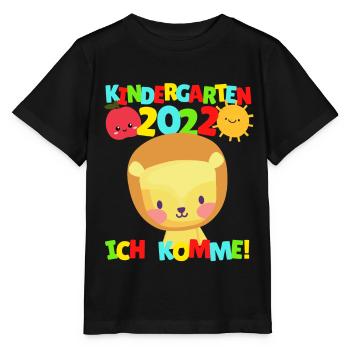 Kindergarten I'm coming Leo Kindergarten child 2022 - Stanley/Stella MINI CREATOR Kids’ T-Shirt - black - Front - Mikhail (115cm)