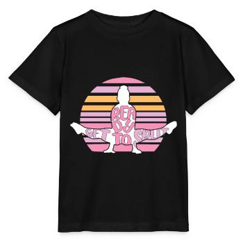 Get Ready To Split - Gymnastic Gymnast Gift Idea - Stanley/Stella Kinder T-Shirt MINI CREATOR  - Schwarz - Vorne - Mikhail (115cm)
