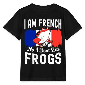 France Gift Paris French French Monaco - Stanley/Stella MINI CREATOR Kids’ T-Shirt - black - Front - Mikhail (115cm)