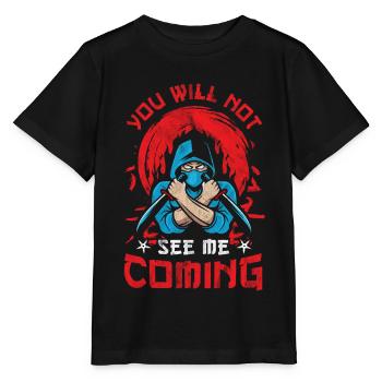 Ninja - T-shirt bio MINI CREATOR Stanley/Stella Enfant - noir - Devant - Mikhail (115cm)