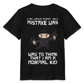Ninja Ninjutsu Judo Katana Enfants Shuriken Guerrier - T-shirt bio MINI CREATOR Stanley/Stella Enfant - noir - Devant - Mikhail (115cm)