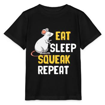 Mouse Tshirt Mice Men Kids Women - Stanley/Stella MINI CREATOR Kids’ T-Shirt - black - Front - Mikhail (115cm)