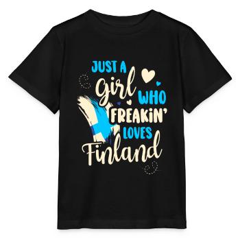 Finland - Stanley/Stella MINI CREATOR Kids’ T-Shirt - black - Front - Mikhail (115cm)
