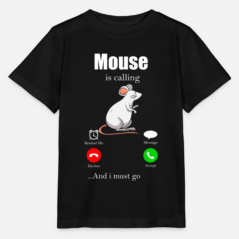 Mouse Gift Mice Kids Men Mouse Advice - Stanley/Stella MINI CREATOR Kids’ T-Shirt - black